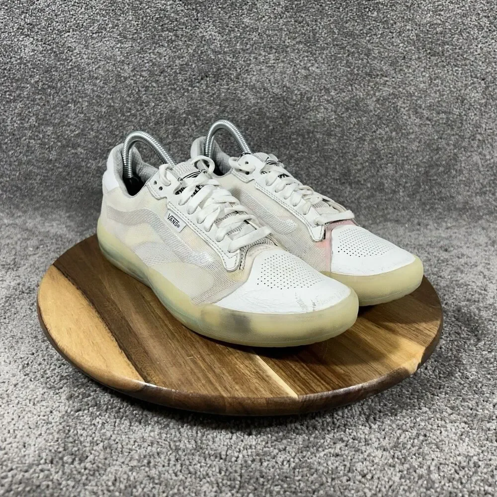 Vans EVDNT UltimateWaffle Women’s Size 9 White Translucent Athletic Shoes Used